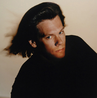 Color photograph of Kevin Bacon by photographer Michael Ahearn
