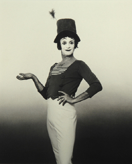  Mime Marcel Marceau photographed by Michael Ahearn