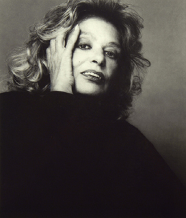 Melina Mercouri, actress and Minister of Greek Culture in a Black and white photographic portrait by Michael Ahearn
