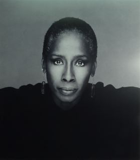 Iconic black and white photograph Judith Jamison, dancer, choreographer and artistic director of Alvin Ailey American Dance Theater